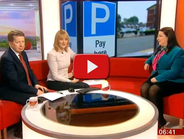 car parking fines jeanette miller on BBC breakfast interview