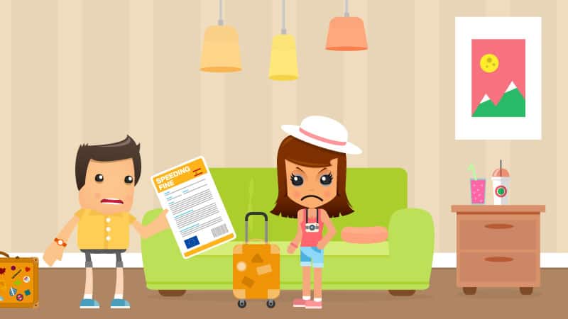 speeding fine abroad