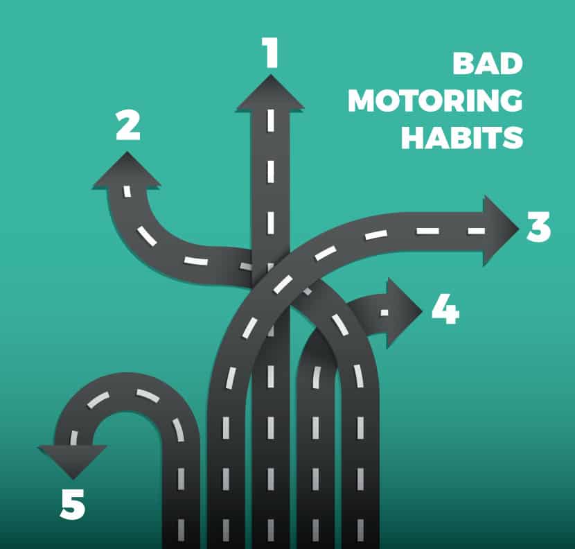 5 bad motoring habits
