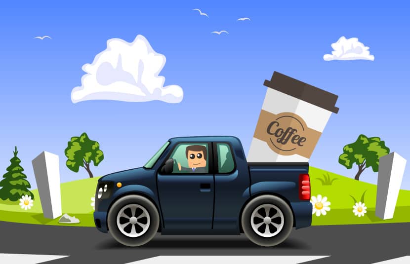 coffee and driving