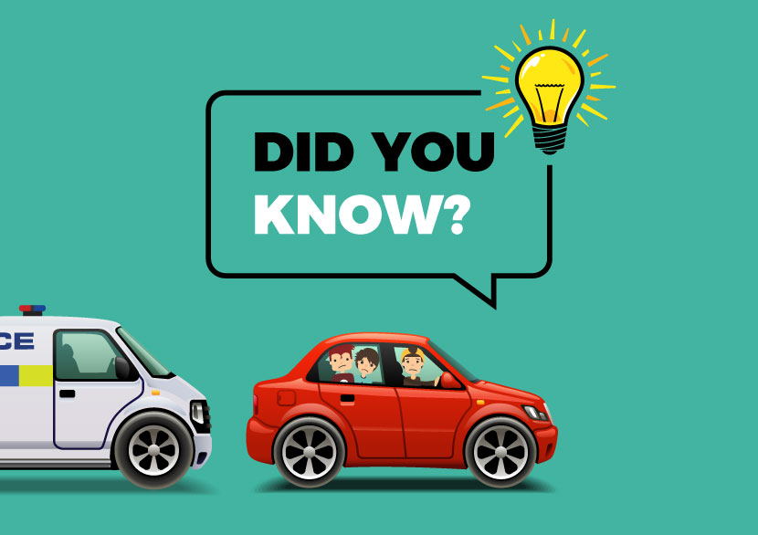 Did you know that it is an offence not to stop for the police if they flag you down